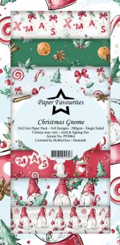 Paper Favourites - "  Christmas Gnome  " - Slim Paper Pack - 3x8 Inch 