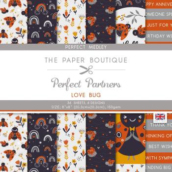 The Paper Boutique - Perfect Partners - Love Bug - 8x8 Inch - Designpapier