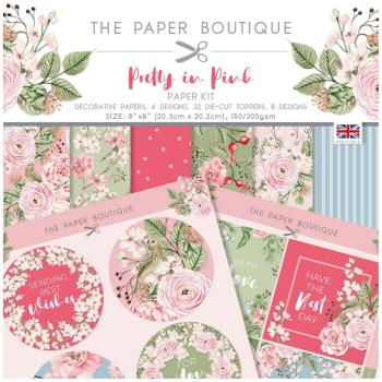 The Paper Boutique - Paper Kit -  Pretty in Pink - Die Cut Toppers - Designpapier 