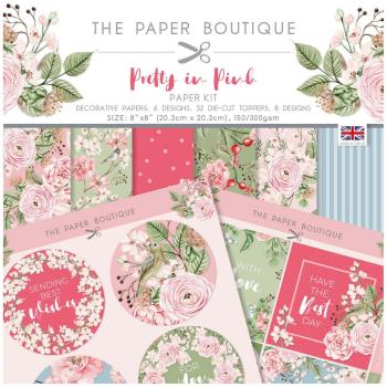 The Paper Boutique - Paper Kit - Pretty in Pink - Die Cut Toppers - Designpapier 