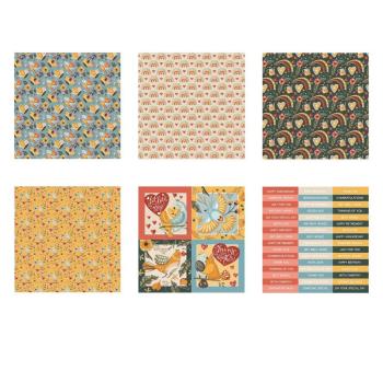 The Paper Boutique - Perfect Partners - Tweethearts - 8x8 Inch - Designpapier