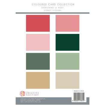 The Paper Boutique - Colour Card Collection  -  Everything Is Rosy - A4 - Cardstock