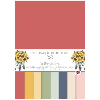 The Paper Boutique - Colour Card Collection  -  In The Garden - A4 - Cardstock