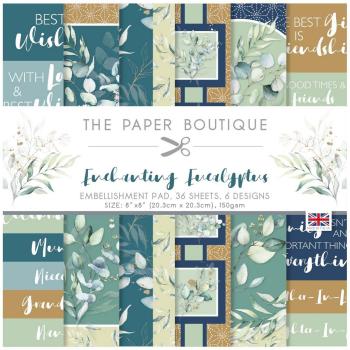 The Paper Boutique - Embellishment Pad - Enchanting Eucalyptus - 8x8 Inch - Designpapier