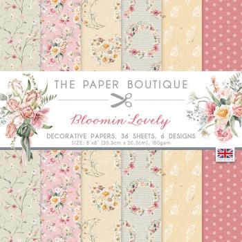The Paper Boutique - Decorative Paper - Blooming lovely  - 8x8 Inch - Paper Pad - Designpapier