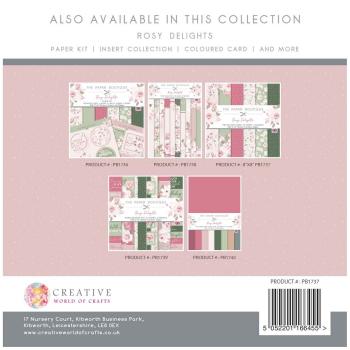 The Paper Boutique - Decorative Paper - Rosy delights  - 8x8 Inch - Paper Pad - Designpapier