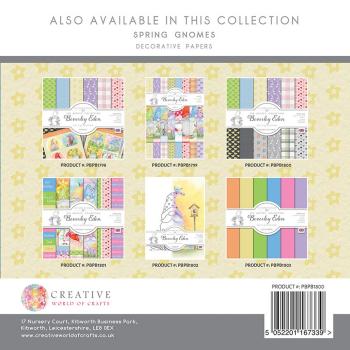 The Paper Boutique - Decorative Paper - Spring Gnomes - 8x8 Inch - Paper Pad - Designpapier