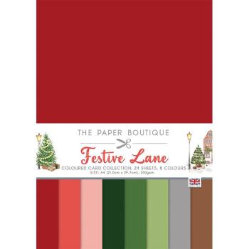 The Paper Boutique - Colour Card Collection - Festive lane - A4 - Cardstock