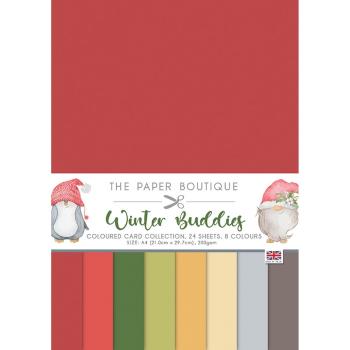 The Paper Boutique - Colour Card Collection - Winter buddies - A4 - Cardstock