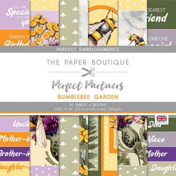 The Paper Boutique - Perfect Partners - Bumblebee garden - 8x8 Inch - Designpapier