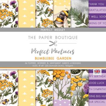 The Paper Boutique - Perfect Partners -  Bumblebee garden  - 8x8 Inch - Designpapier
