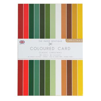 The Paper Boutique - Colour Card - Shades of classic Christmas - A4 - Cardstock