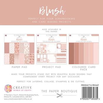 The Paper Boutique - Colour Card -  Everyday shades of Blush  - 8x8 Inch - Cardstock