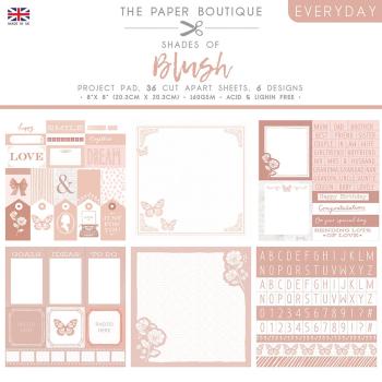 The Paper Boutique - Project Pad - Everyday shades of Blush - 8x8 Inch - Paper Pad - Designpapier