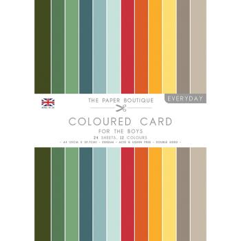 The Paper Boutique - Coloured Card - Everyday of the boys - A4 - Cardstock