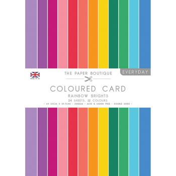 The Paper Boutique - Coloured Card - Everyday Rainbow brights - A4 - Cardstock