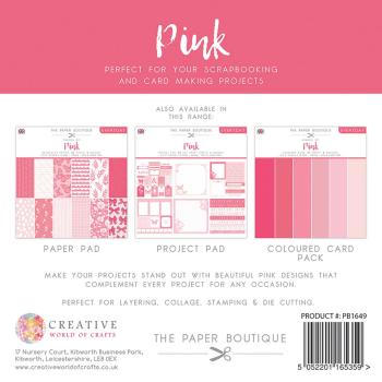 The Paper Boutique Project pad Everyday shades of pink Designpapier ...