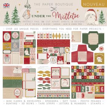 The Paper Boutique - Project Pad - Under the mistletoe - 8x8 Inch - Paper Pad - Designpapier