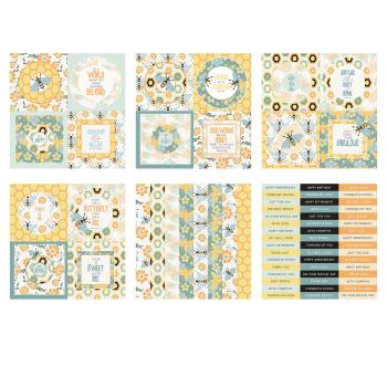 The Paper Boutique - Perfect Partners Toppers -  bee fabulous  - 8x8 Inch - Designpapier