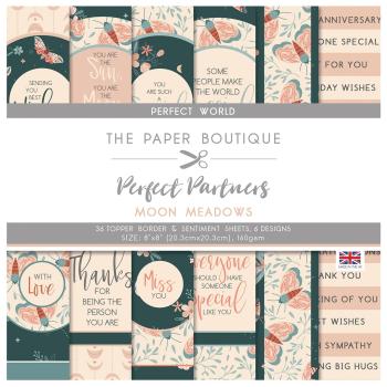 The Paper Boutique - Perfect Partners Toppers -  moon meadows  - 8x8 Inch - Designpapier