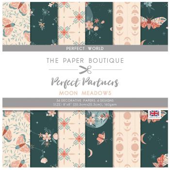The Paper Boutique - Perfect Partners - moon meadows Florals - 8x8 Inch - Designpapier