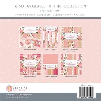 The Paper Boutique - Card-Making Pad -  Endless love  - 12x12 Inch - Paper Pad - Designpapier