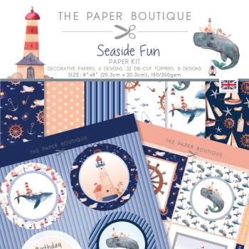 The Paper Boutique - Decorative Paper - Seaside Fun Paper Kit - 8x8 Inch - Paper Pad - Designpapier