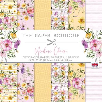 The Paper Boutique - Decorative Paper - Meadow Charm - 8x8 Inch - Paper Pad - Designpapier