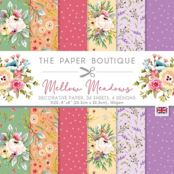 The Paper Boutique - Decorative Paper - Mellow Meadows - 8x8 Inch - Paper Pad - Designpapier