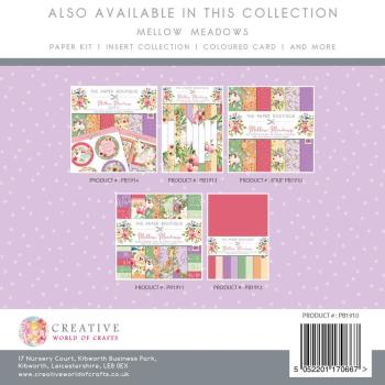 The Paper Boutique - Decorative Paper - Mellow Meadows  - 8x8 Inch - Paper Pad - Designpapier