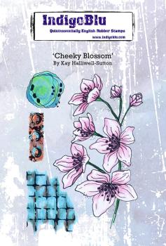 IndigoBlu "Cheeky Blossom" A6 Rubber Stamp