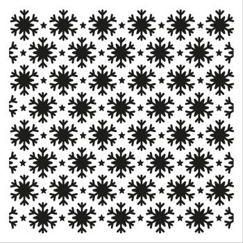 IndigoBlu "Flaky" Stencil 6x6 - Schablone