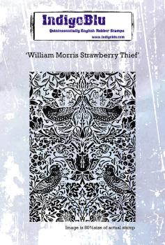 IndigoBlu "William Morris Strawberry Thief" A6 Rubber Stamp