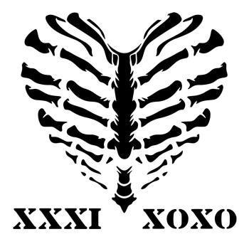 Creative Expressions - Stencil - Heart Of Bone - Schablone