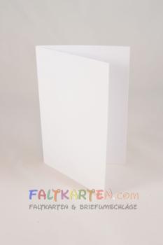 Doppelkarte - Faltkarte 240g/m² DIN B6 in weiss