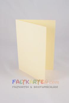 Doppelkarte - Faltkarte 240g/m² DIN B6 in hellcreme