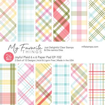 My Favorite Things Joyful Plaid 6x6 Inch Paper Pad