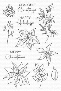 My Favorite Things Stempelset "Pretty Poinsettias" Clear Stamp Set