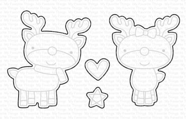 My Favorite Things Die-namics "Reindeer Love" | Stanzschablone | Stanze | Craft Die