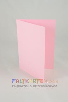 Doppelkarte - Faltkarte 240g/m² DIN B6 in babypink