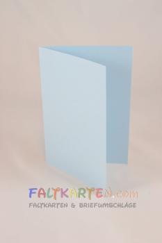Doppelkarte - Faltkarte 240g/m² DIN B6 in hellblau