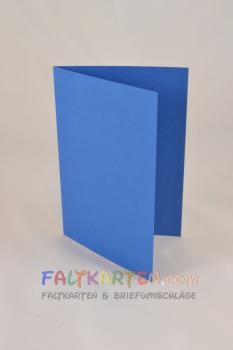 Doppelkarte - Faltkarte 240g/m² DIN B6 in blau