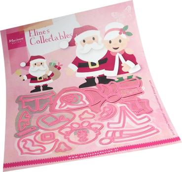 Marianne Design Collectables -  Dies - Santa & Mrs Claus  - Präge - und Stanzschablone 