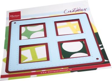 Marianne Design Creatables - Dies - Layout 4 Squares - Präge - und Stanzschablone 