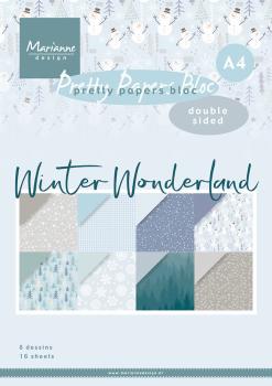 Marianne Design - Paper Pad  A4 -  Winter Wonderland  - Designpapier 