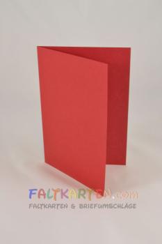 Doppelkarte - Faltkarte 240g/m² DIN B6 in weihnachtsrot