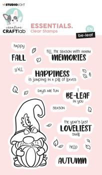 Creative Craft Lab - Studio Light - Clear Stamp -  Be-leaf  - Stempel