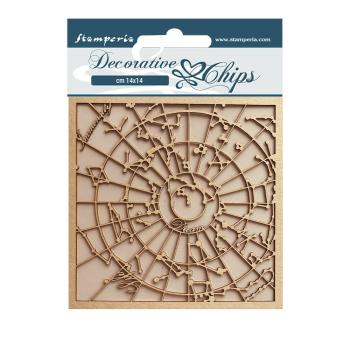 Stamperia " Cosmos Infinity Constellation" Decorative Chips - Holzmotive