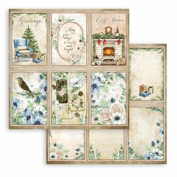 Stamperia "Romantic Cozy Winter" 6x6" Paper Pack - Cardstock