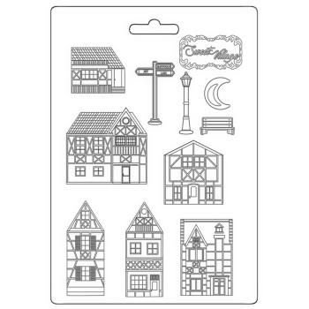 Stamperia - Soft Mould - "Sweet Village" - Gießform 